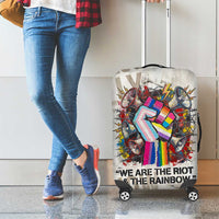 Loud & Proud Luggage Cover Riot and the Rainbow Protest Art