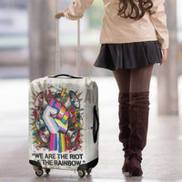 Loud & Proud Luggage Cover Riot and the Rainbow Protest Art