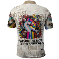 Loud & Proud Polo Shirt Riot and the Rainbow Protest Art
