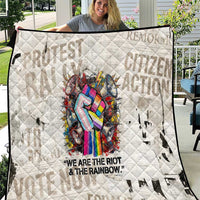 Loud & Proud Quilt Riot and the Rainbow Protest Art