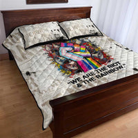 Loud & Proud Quilt Bed Set Riot and the Rainbow Protest Art
