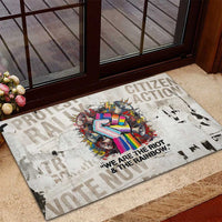 Loud & Proud Rubber Doormat Riot and the Rainbow Protest Art