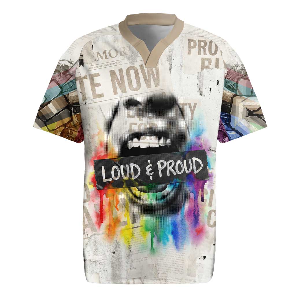 Loud & Proud Rugby Jersey Riot and the Rainbow Protest Art