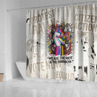 Loud & Proud Shower Curtain Riot and the Rainbow Protest Art