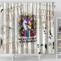 Loud & Proud Shower Curtain Riot and the Rainbow Protest Art