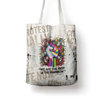 Loud & Proud Tote Bag Riot and the Rainbow Protest Art
