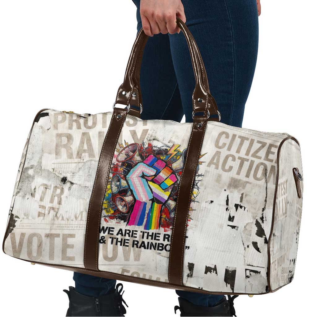 Loud & Proud Travel Bag Riot and the Rainbow Protest Art