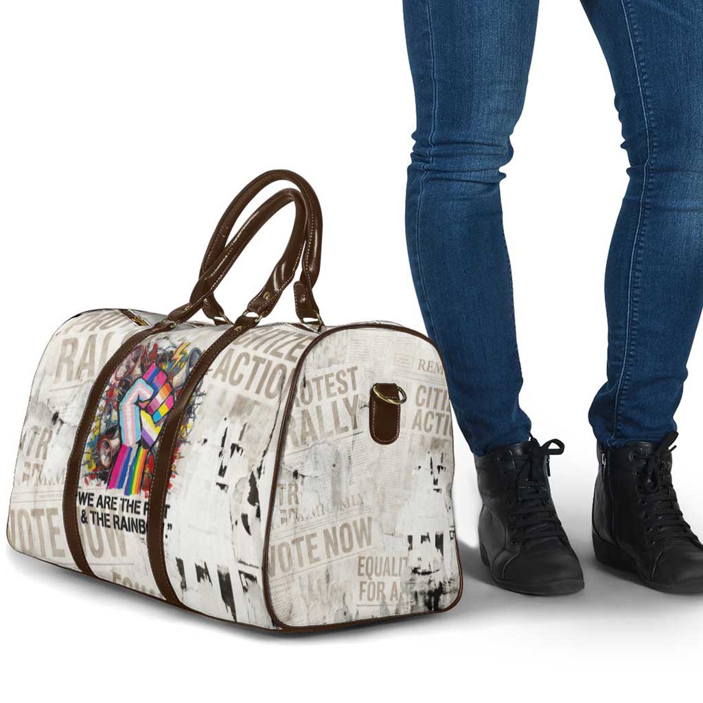 Loud & Proud Travel Bag Riot and the Rainbow Protest Art