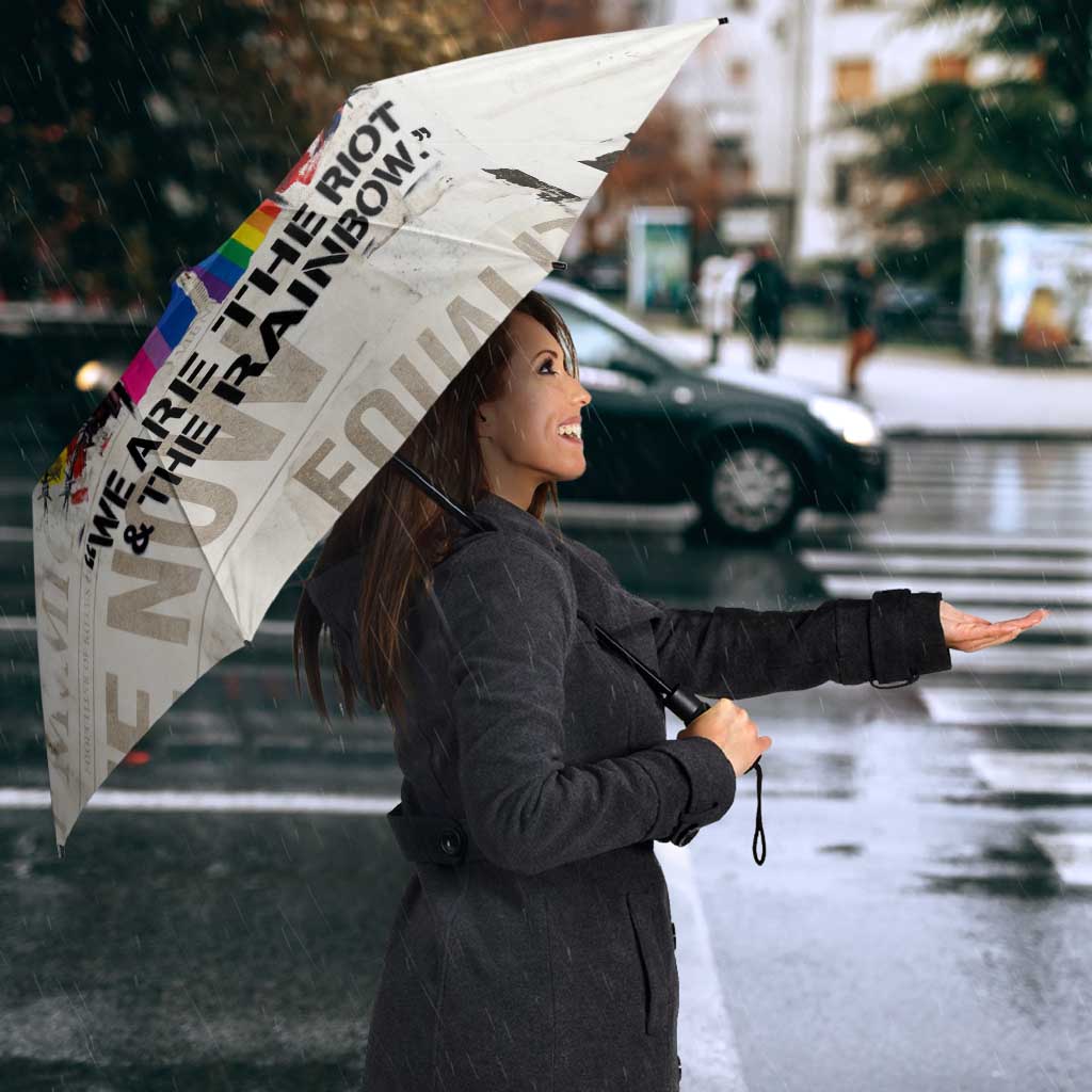 Loud & Proud Umbrella Riot and the Rainbow Protest Art