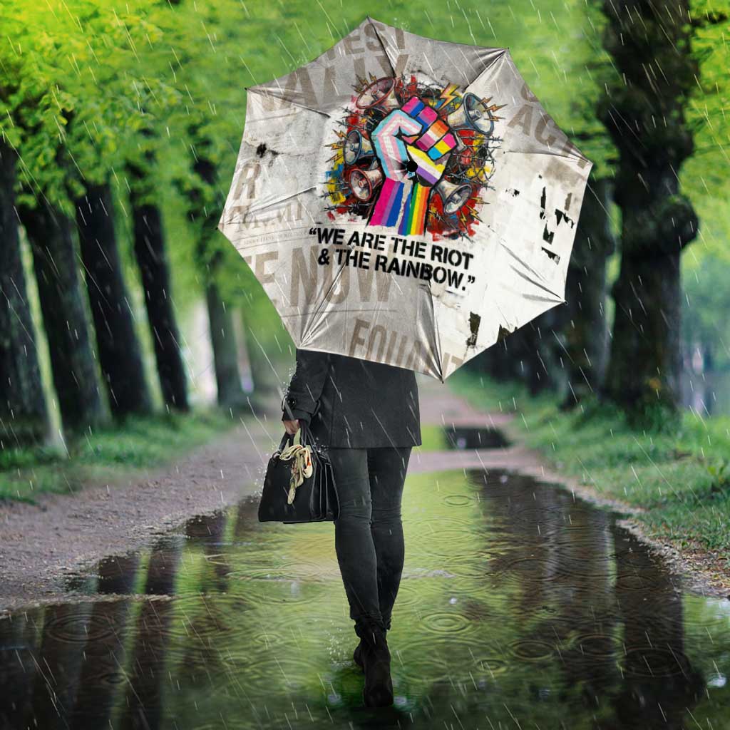 Loud & Proud Umbrella Riot and the Rainbow Protest Art