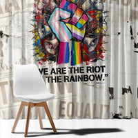 Loud & Proud Window Curtain Riot and the Rainbow Protest Art