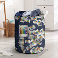 One Way Ticket Laundry Basket Your Journey, Your Path, No Wrong Turns