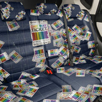 One Way Ticket Back Car Seat Cover Your Journey, Your Path, No Wrong Turns