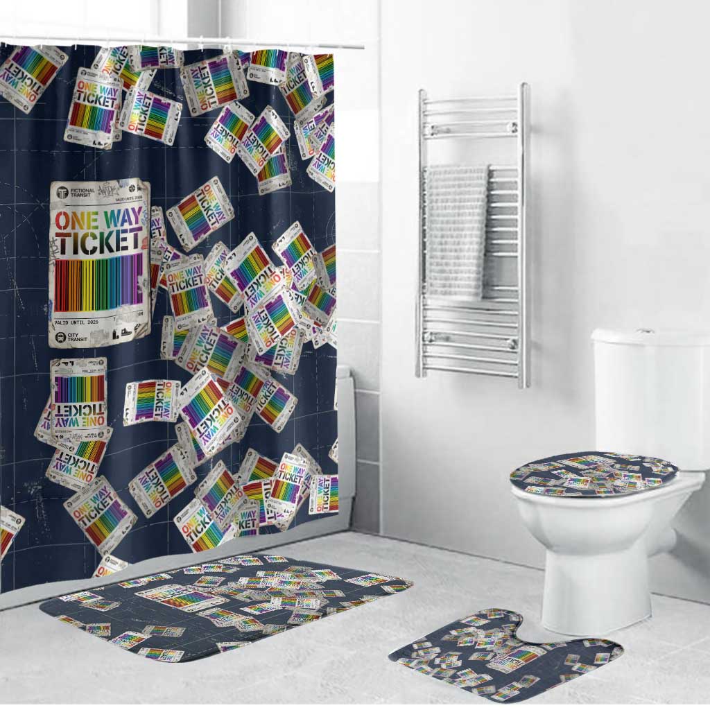 One Way Ticket Bathroom Set Your Journey, Your Path, No Wrong Turns