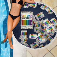 One Way Ticket Beach Blanket Your Journey, Your Path, No Wrong Turns