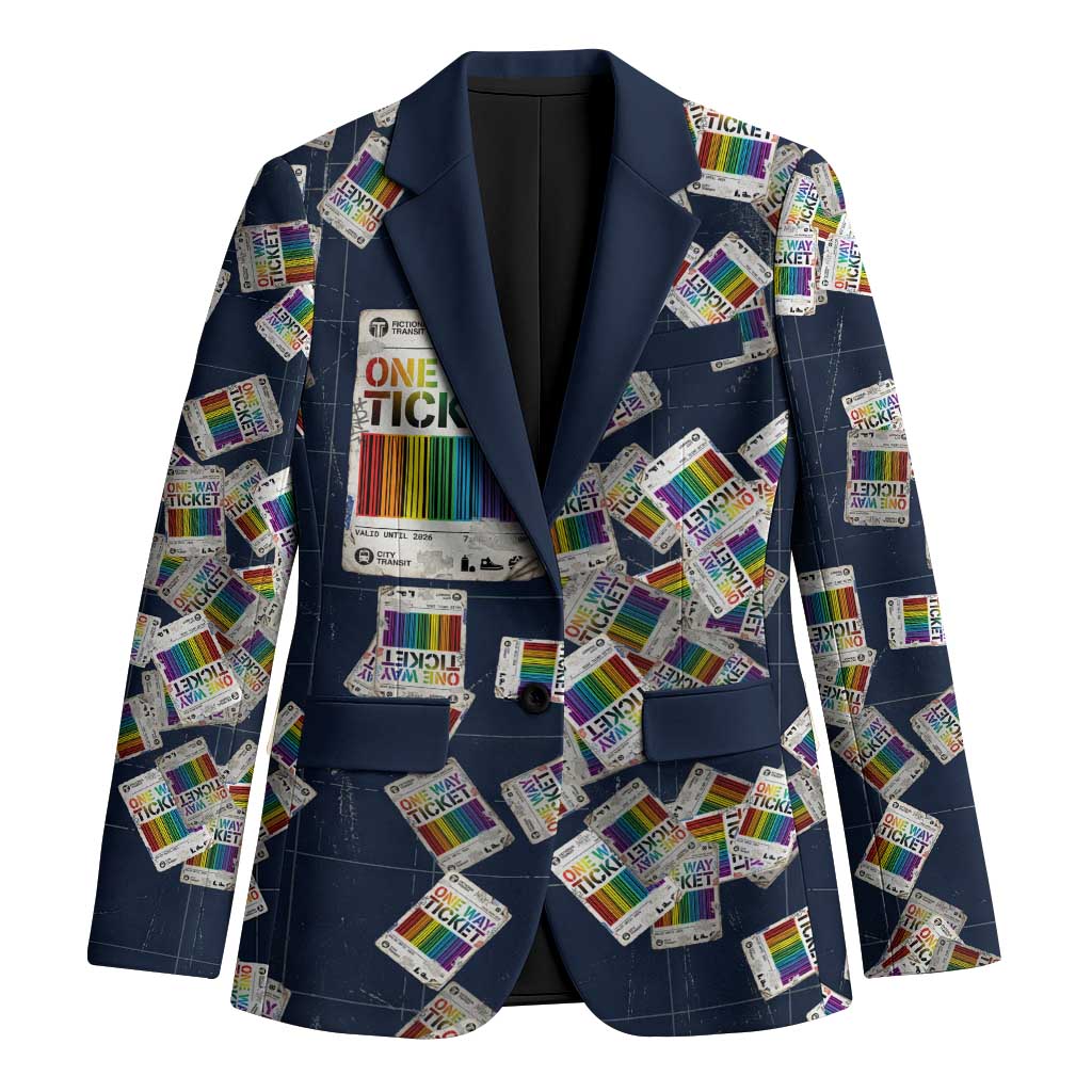 One Way Ticket Blazer Your Journey, Your Path, No Wrong Turns