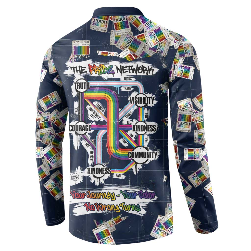 One Way Ticket Button Sweatshirt Your Journey, Your Path, No Wrong Turns