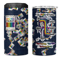 One Way Ticket 4 in 1 Can Cooler Tumbler Your Journey, Your Path, No Wrong Turns