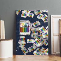 One Way Ticket Canvas Wall Art Your Journey, Your Path, No Wrong Turns