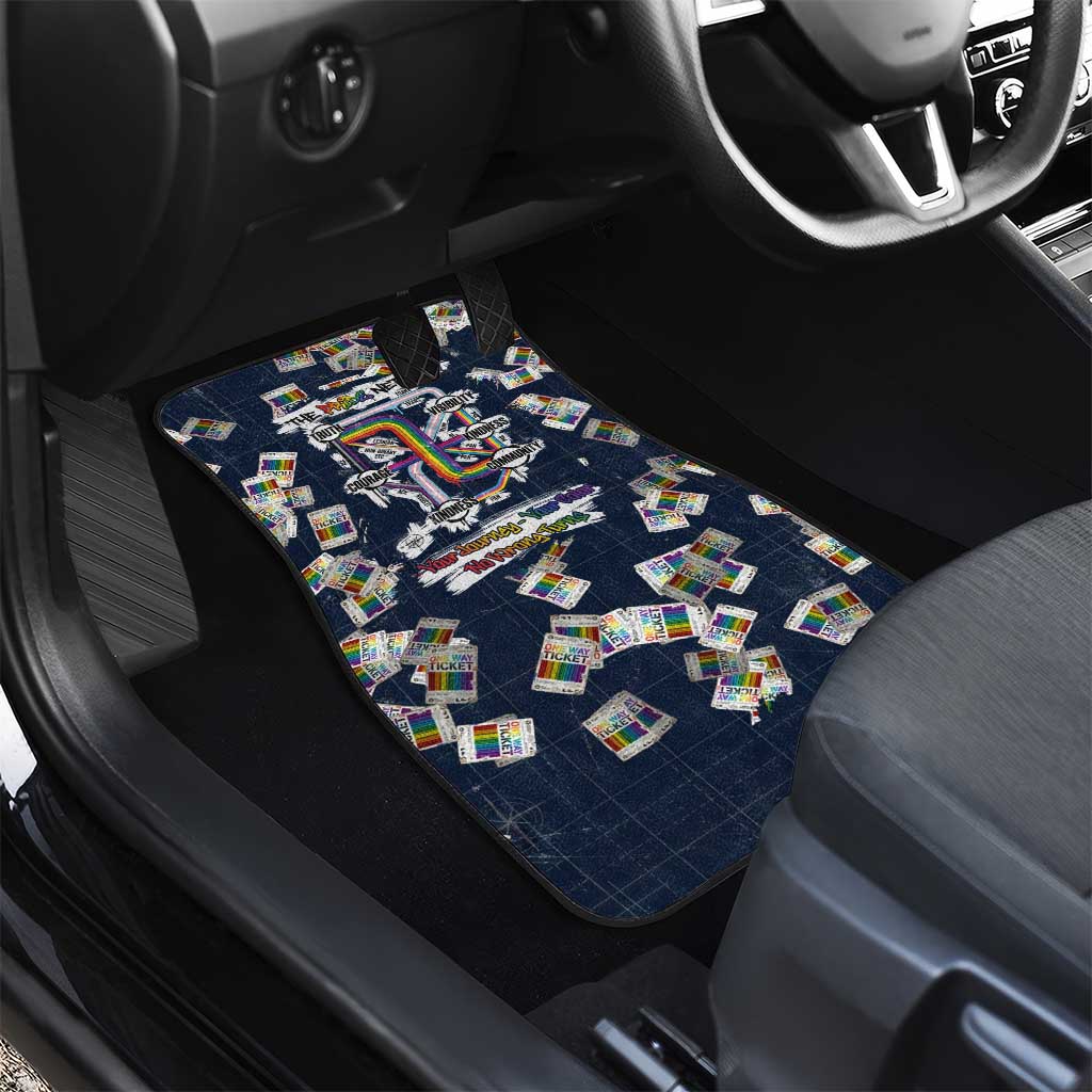 One Way Ticket Car Mats Your Journey, Your Path, No Wrong Turns