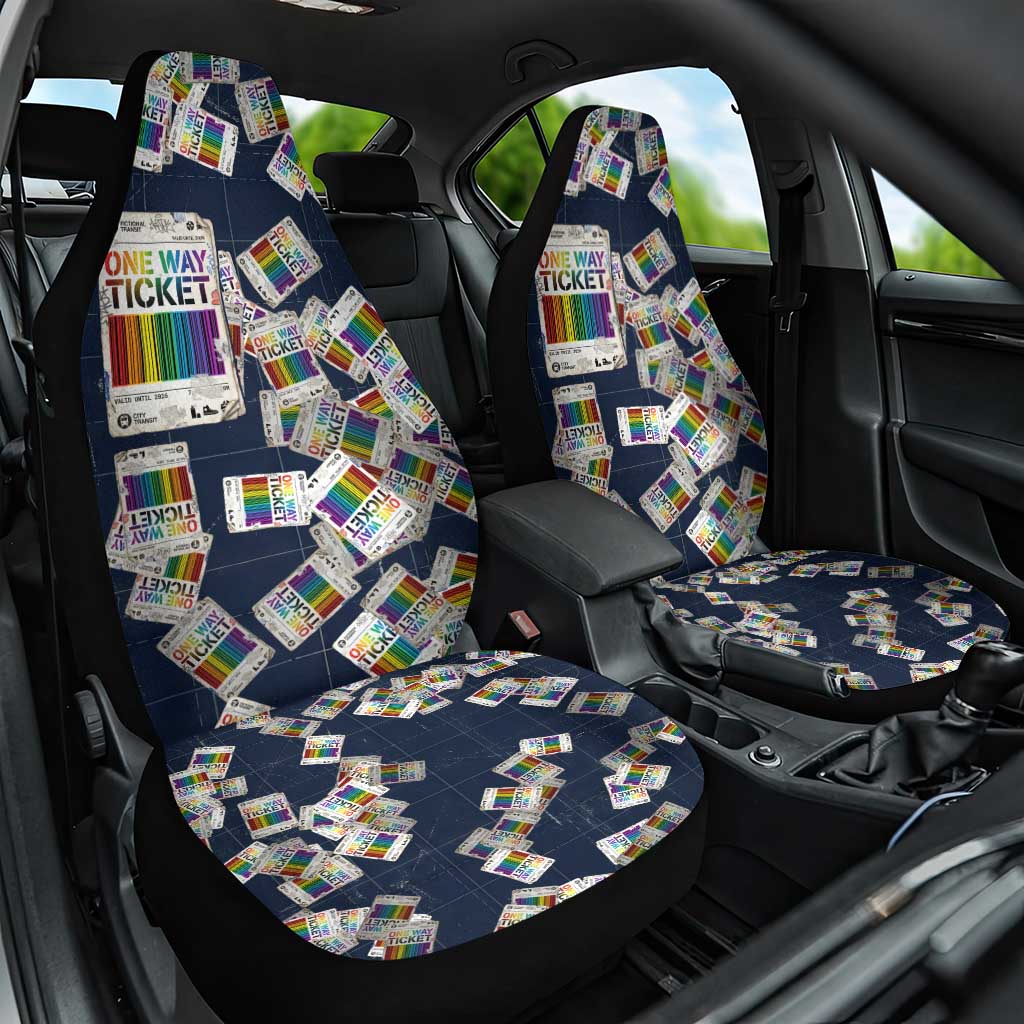 One Way Ticket Car Seat Cover Your Journey, Your Path, No Wrong Turns