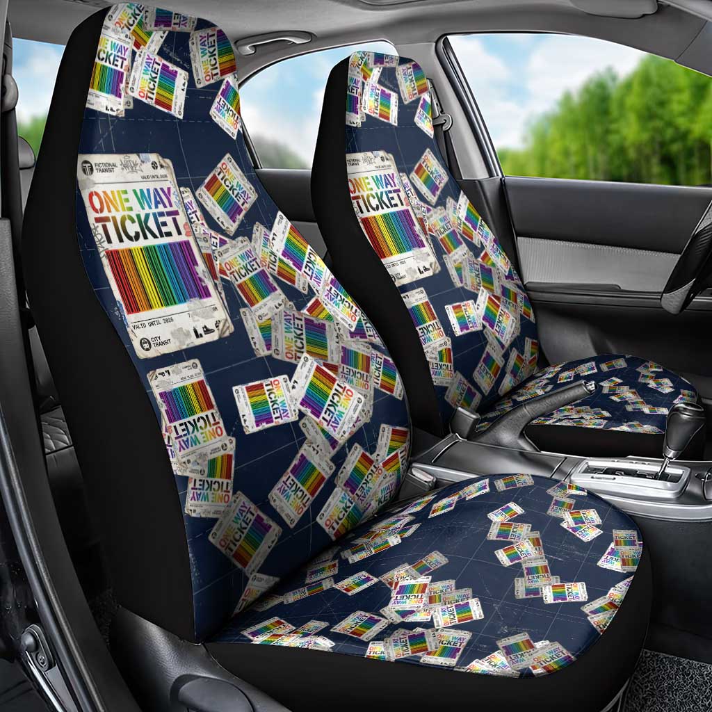 One Way Ticket Car Seat Cover Your Journey, Your Path, No Wrong Turns