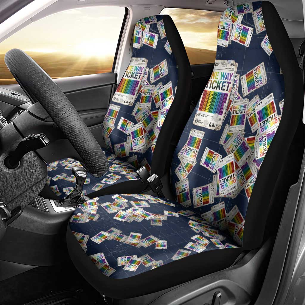 One Way Ticket Car Seat Cover Your Journey, Your Path, No Wrong Turns