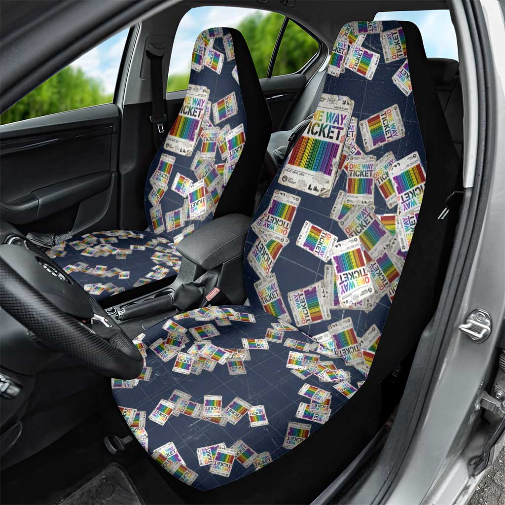 One Way Ticket Car Seat Cover Your Journey, Your Path, No Wrong Turns