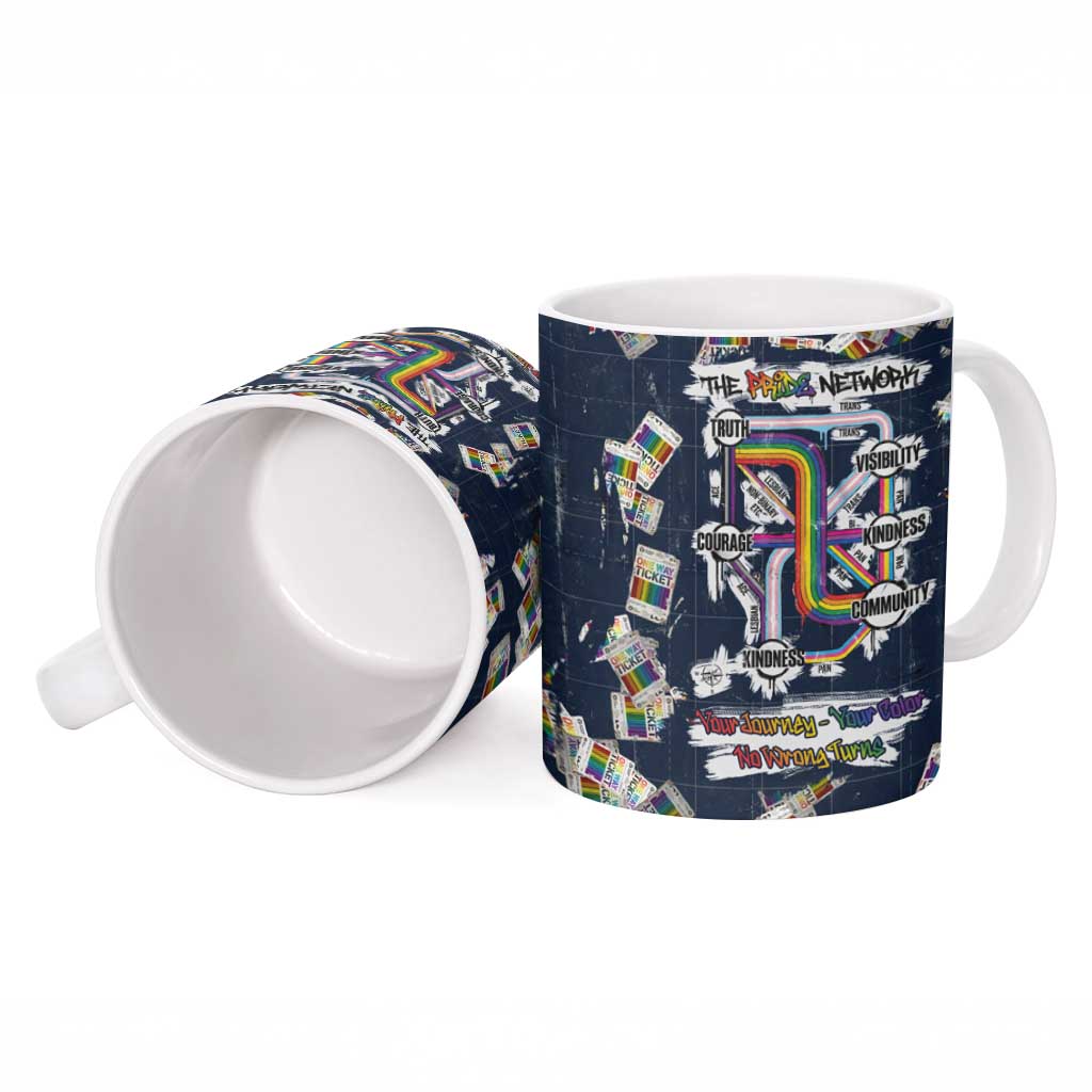 One Way Ticket Ceramic Mug Your Journey, Your Path, No Wrong Turns