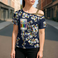 One Way Ticket Cross Shoulder Shirt Your Journey, Your Path, No Wrong Turns