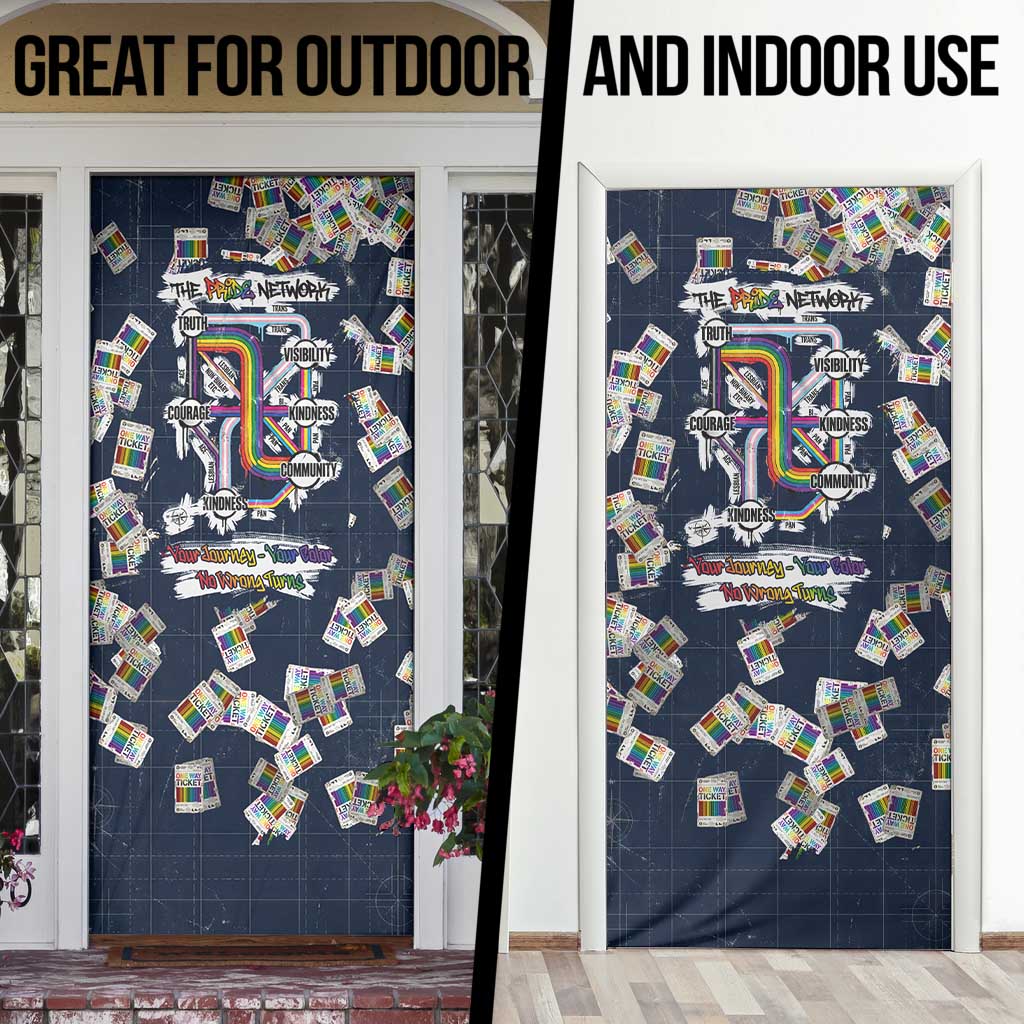 One Way Ticket Door Cover Your Journey, Your Path, No Wrong Turns