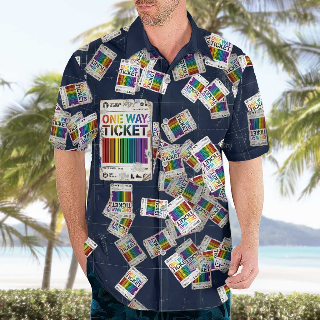 One Way Ticket Hawaiian Shirt Your Journey, Your Path, No Wrong Turns