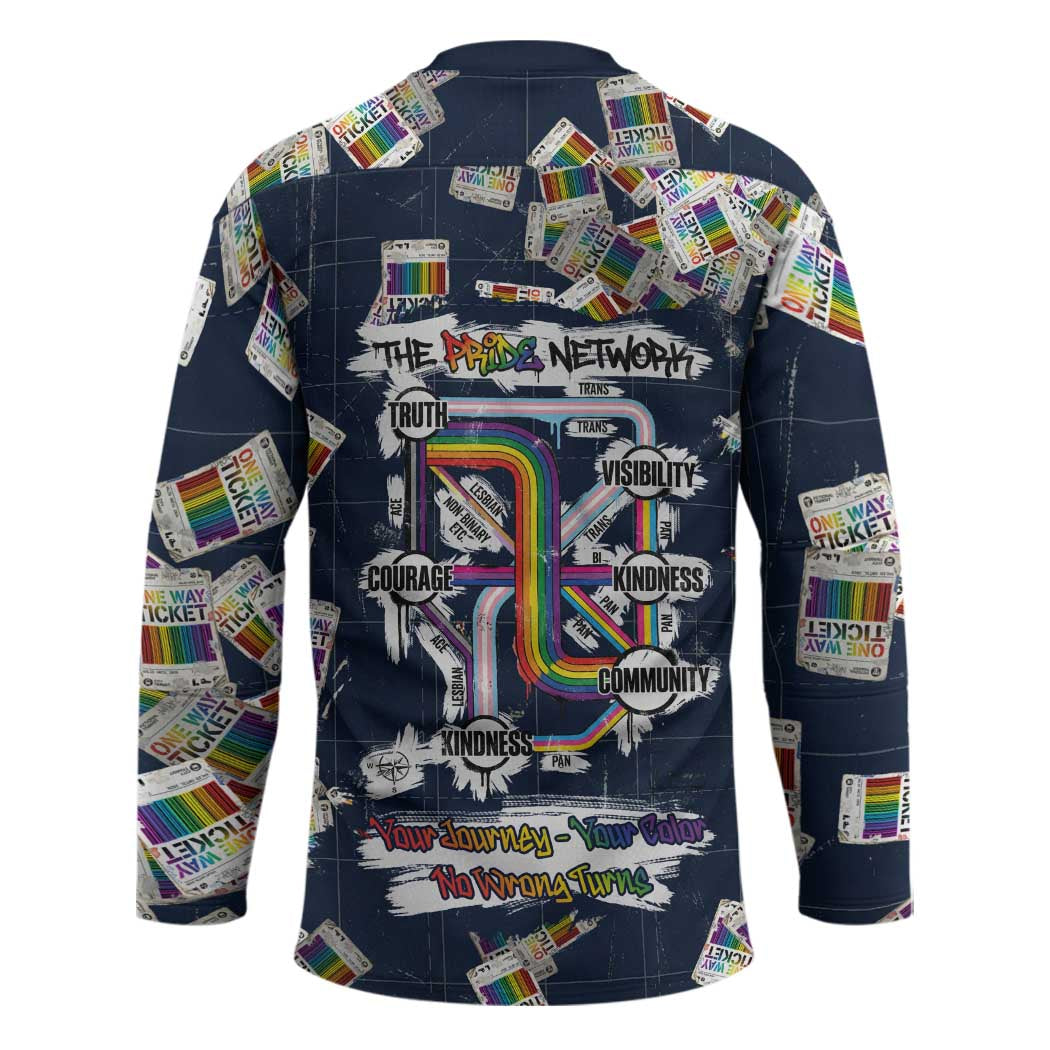 One Way Ticket Hockey Jersey Your Journey, Your Path, No Wrong Turns
