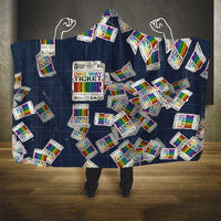 One Way Ticket Hooded Blanket Your Journey, Your Path, No Wrong Turns