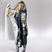 One Way Ticket Hooded Blanket Your Journey, Your Path, No Wrong Turns