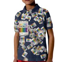 One Way Ticket Kid Polo Shirt Your Journey, Your Path, No Wrong Turns