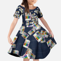 One Way Ticket Kid Short Sleeve Dress Your Journey, Your Path, No Wrong Turns
