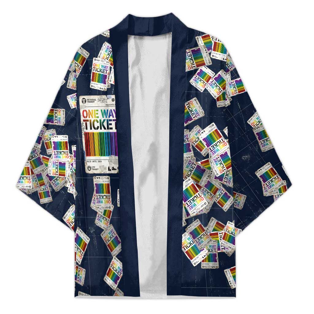 One Way Ticket Kimono Your Journey, Your Path, No Wrong Turns