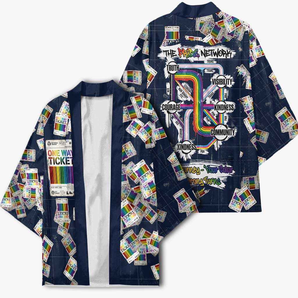 One Way Ticket Kimono Your Journey, Your Path, No Wrong Turns