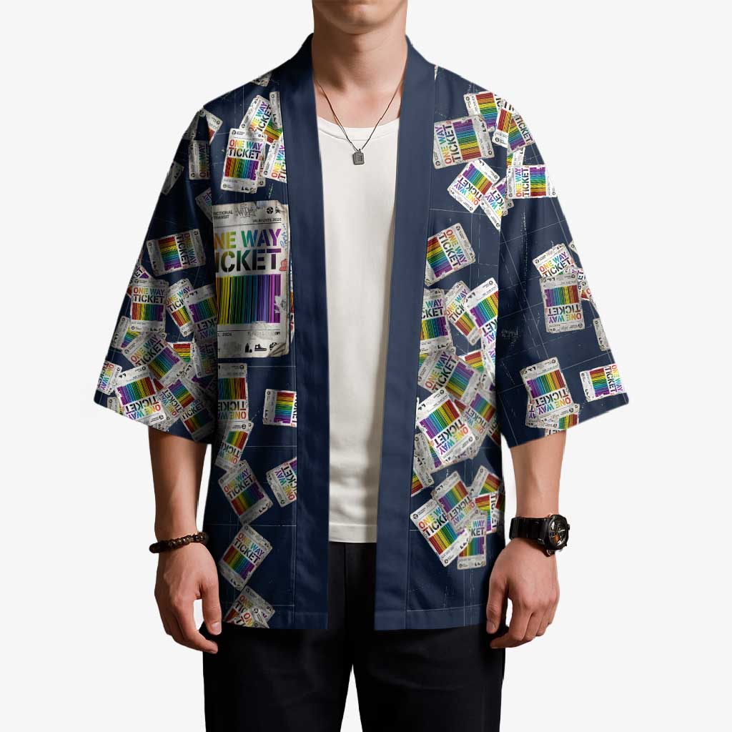 One Way Ticket Kimono Your Journey, Your Path, No Wrong Turns