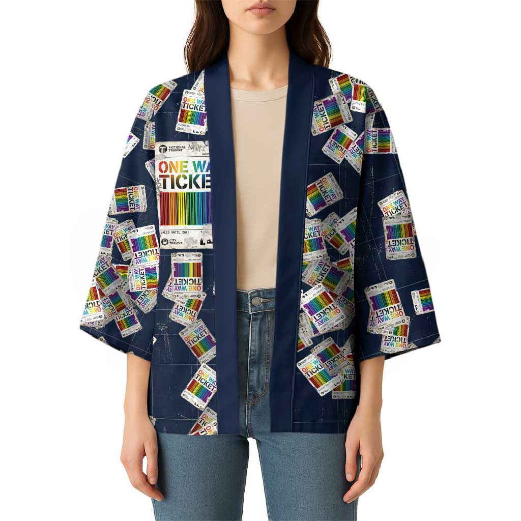 One Way Ticket Kimono Your Journey, Your Path, No Wrong Turns