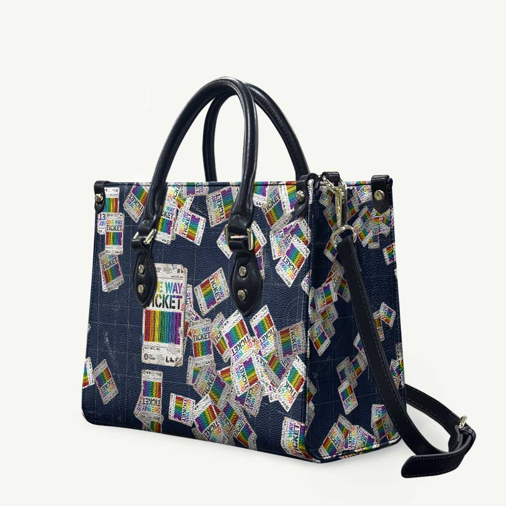 One Way Ticket Leather Bag Your Journey, Your Path, No Wrong Turns