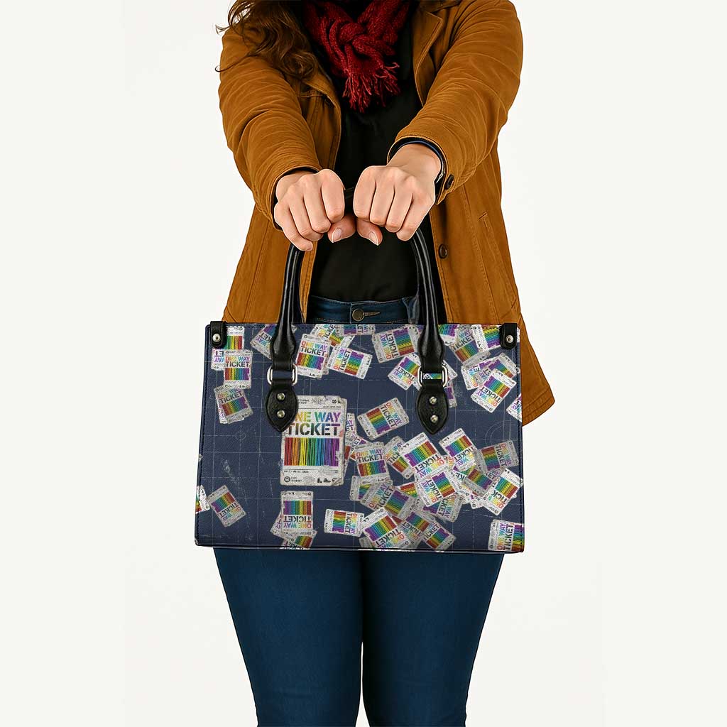 One Way Ticket Leather Bag Your Journey, Your Path, No Wrong Turns