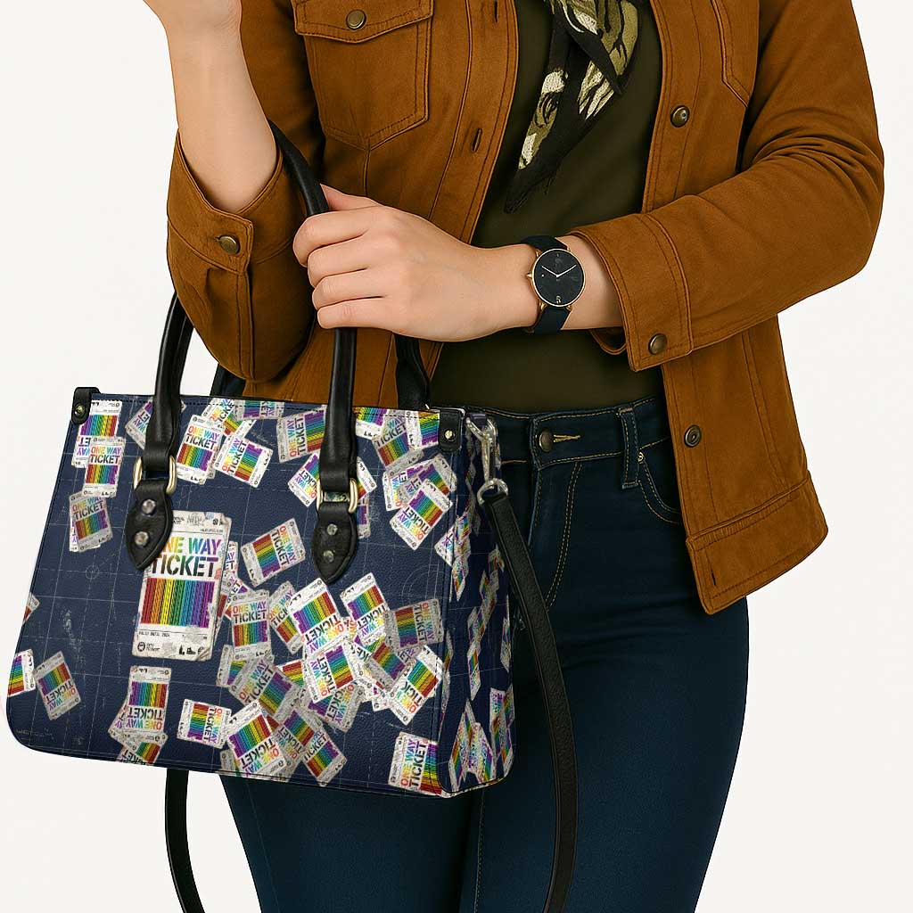 One Way Ticket Leather Bag Your Journey, Your Path, No Wrong Turns