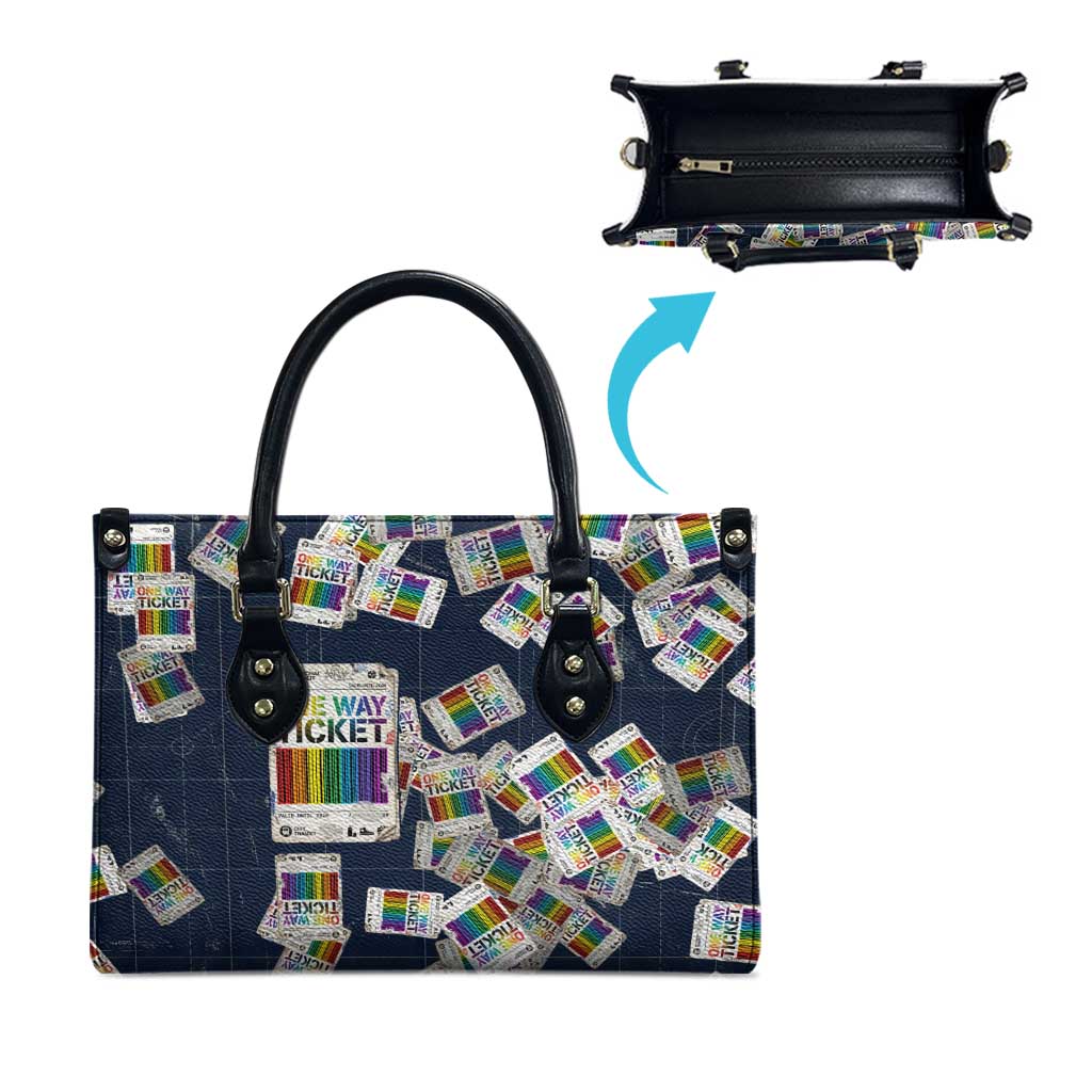 One Way Ticket Leather Bag Your Journey, Your Path, No Wrong Turns