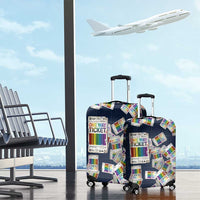 One Way Ticket Luggage Cover Your Journey, Your Path, No Wrong Turns