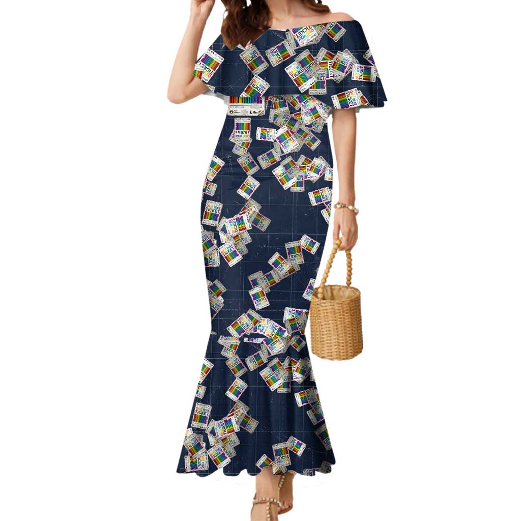 One Way Ticket Mermaid Dress Your Journey, Your Path, No Wrong Turns
