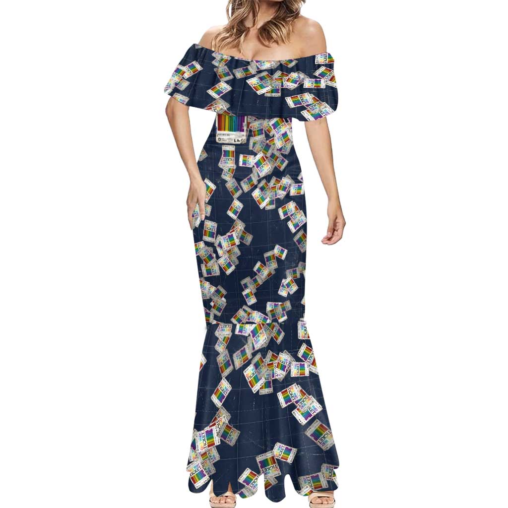 One Way Ticket Mermaid Dress Your Journey, Your Path, No Wrong Turns