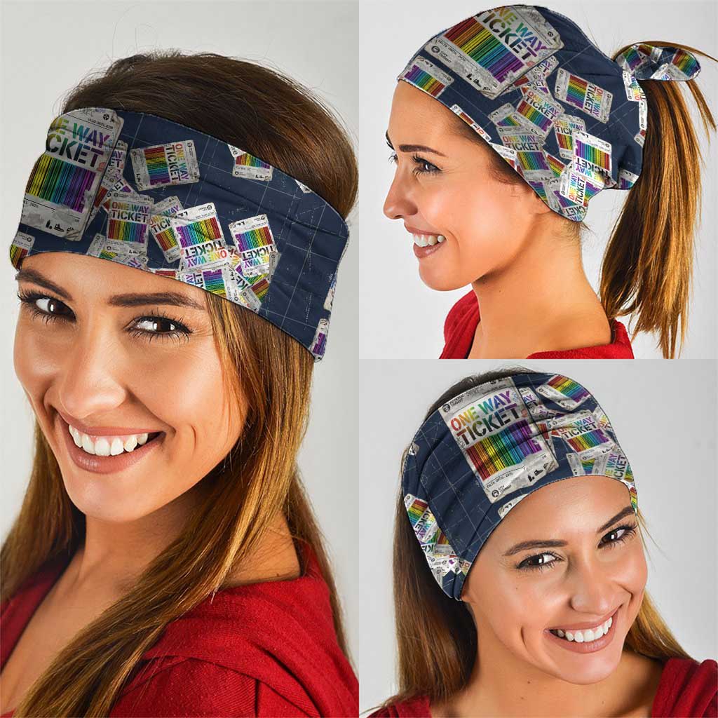 One Way Ticket Neck Gaiter Your Journey, Your Path, No Wrong Turns