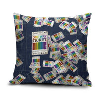 One Way Ticket Pillow Cover Your Journey, Your Path, No Wrong Turns